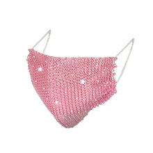 2022 Sexy Crystal Face Mask Rhinestones Fashion Costume Jewelry For Women Glitter Mouth Mask For Masquerade Party Nightclub
